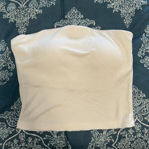 OGL White Strapless Tank Top